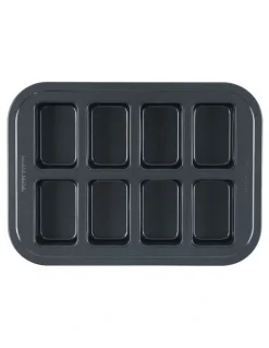 Baker's Secret Ultimate Non-Stick 8 Cup Mini Loaf Pan 36.5x26cm in Black