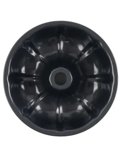 Baker's Secret Ultimate Non-Stick Fluted Ring Cake Pan 25.5cm in Black