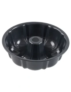 Baker's Secret Ultimate Non-Stick Fluted Ring Cake Pan 25.5cm in Black
