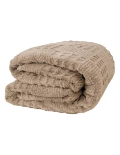 Bambury Lattice Sherpa Fleece Blanket