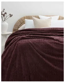 Bambury Lattice Sherpa Fleece Blanket