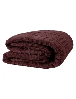 Bambury Lattice Sherpa Fleece Blanket