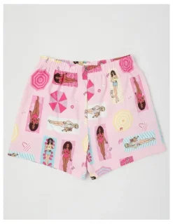 Barbie Barbie Beach Pyjamas With A Pillowcase in Cream