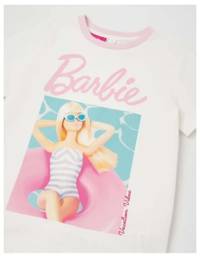 Barbie Barbie Beach Pyjamas With A Pillowcase in Cream