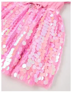 Barbie Barbie Bow Sequin Dress in Pink