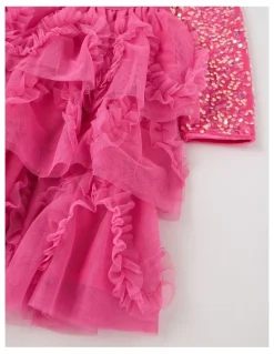 Barbie Barbie Velour Dress in Pink