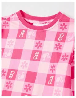 Barbie Cosy Knit Pyjama With Socks in Pink
