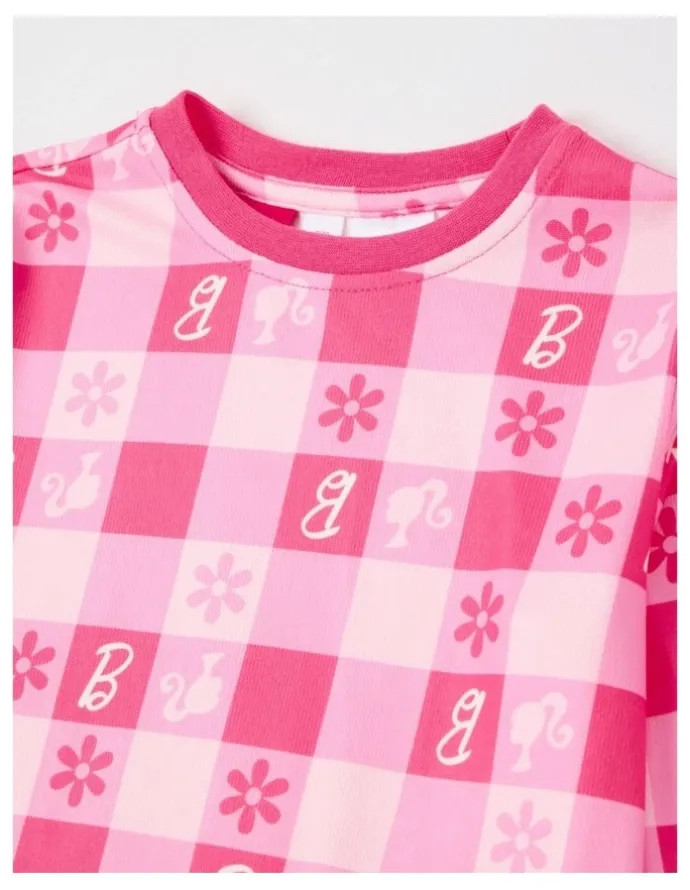 Barbie Cosy Knit Pyjama With Socks in Pink