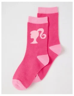 Barbie Cosy Knit Pyjama With Socks in Pink