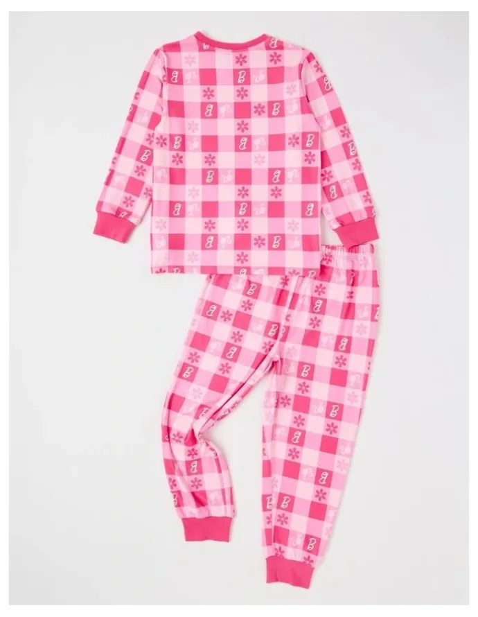 Barbie Cosy Knit Pyjama With Socks in Pink