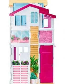 Barbie 3 Story Townhouse Dollhouse And Accessroies