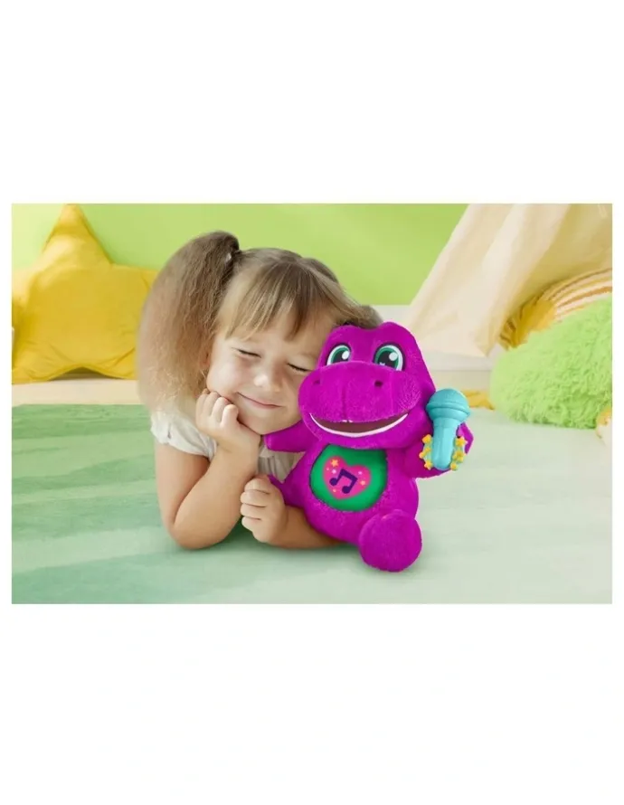 Barney Fisher Price Barneys World Sing Along Barney Plush