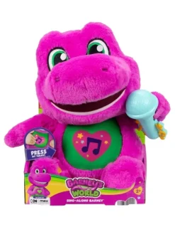 Barney Fisher Price Barneys World Sing Along Barney Plush