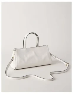 Basque Audrey Satchel Bag in Vanilla
