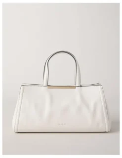Basque Audrey Satchel Bag in Vanilla