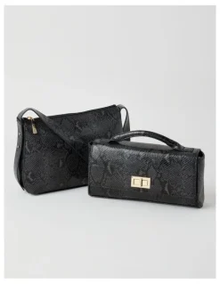 Basque Ava Satchel Bag in Black