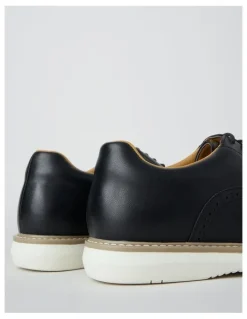 Basque Beau Casual Brogue Lace Up in Black