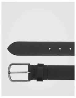 Basque Casual Pin Buckle Leather Belt Black Belt Black