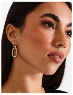 Basque Double Chain Earring in Gold