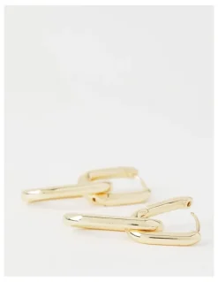 Basque Double Chain Earring in Gold