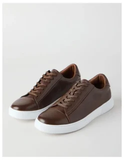 Basque Fox Leather Sneaker in Tan