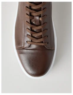Basque Fox Leather Sneaker in Tan