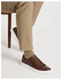 Basque Fox Leather Sneaker in Tan