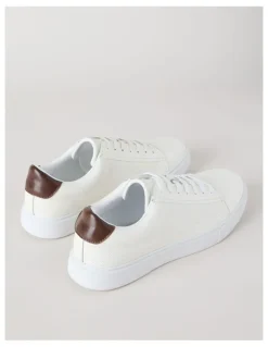 Basque Fox Leather Sneaker in White
