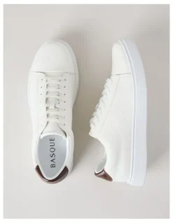 Basque Fox Leather Sneaker in White
