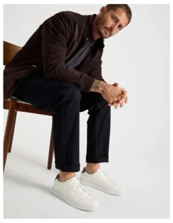 Basque Fox Leather Sneaker in White