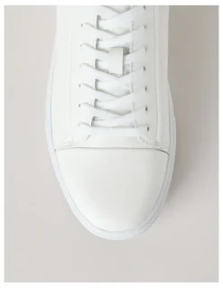 Basque Fox Leather Sneaker in White