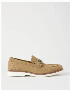 Basque Hector Casual Suede Loafer in Sand