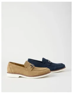 Basque Hector Casual Suede Loafer in Sand