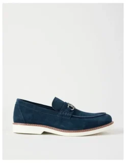 Basque Hector Casual Suede Loafer in Navy