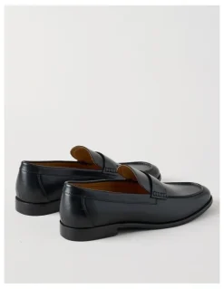 Basque Porter Leather Loafer in Black