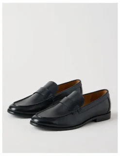 Basque Porter Leather Loafer in Black