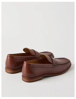 Basque Porter Leather Loafer in Cognac