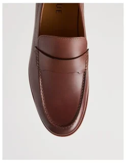 Basque Porter Leather Loafer in Cognac