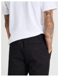 Basque Rugby Jogger Pants in Black