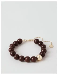 Basque Semi Precious Tiger Eye Bracelet in Brown