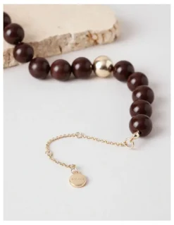 Basque Semi Precious Tiger Eye Bracelet in Brown