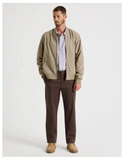 Basque Water Resistant Bomber Jacket in Sand