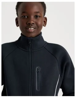 Bauhaus Athletic Zip Thru Sweat in Navy