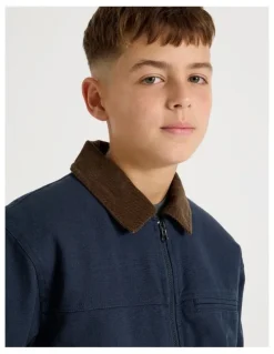 Bauhaus Barn Jacket in Navy