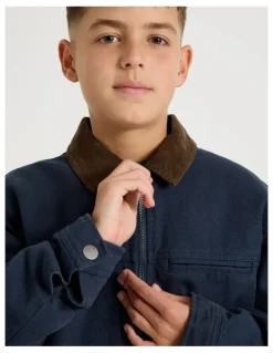 Bauhaus Barn Jacket in Navy