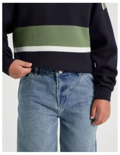 Bauhaus Carpenter Jean in Mid Denim