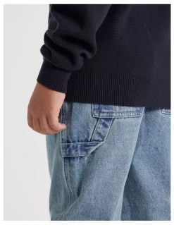 Bauhaus Carpenter Jean in Mid Denim