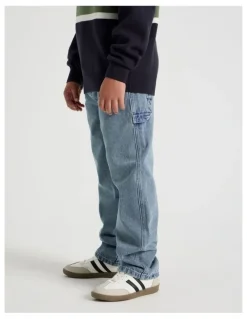 Bauhaus Carpenter Jean in Mid Denim