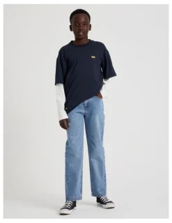 Bauhaus Classic Straight Leg Jean in Mid Blue
