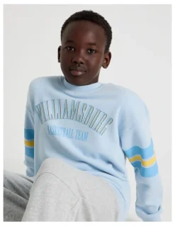 Bauhaus Essentials Crew Neck Sweat in Light Blue